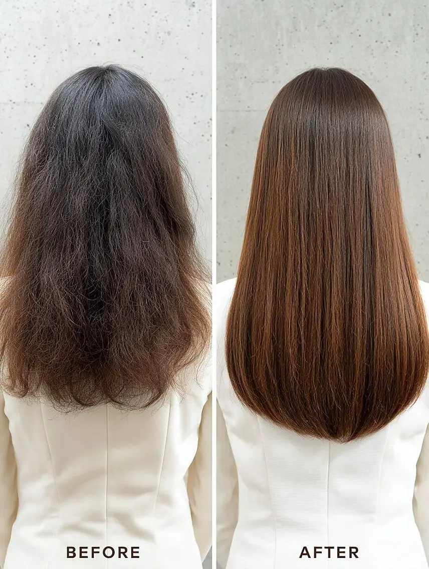 ロング カット 縮毛矯正 トリートメント PASSION 仙台長町のヘアスタイル