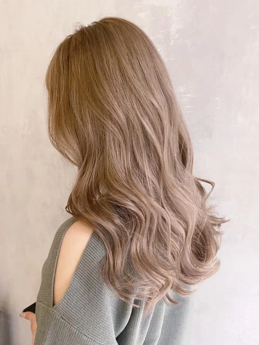 セミロング カラー パーマ ヘアアレンジ ベージュカラー ITbyALBUM 浦和店のヘアスタイル