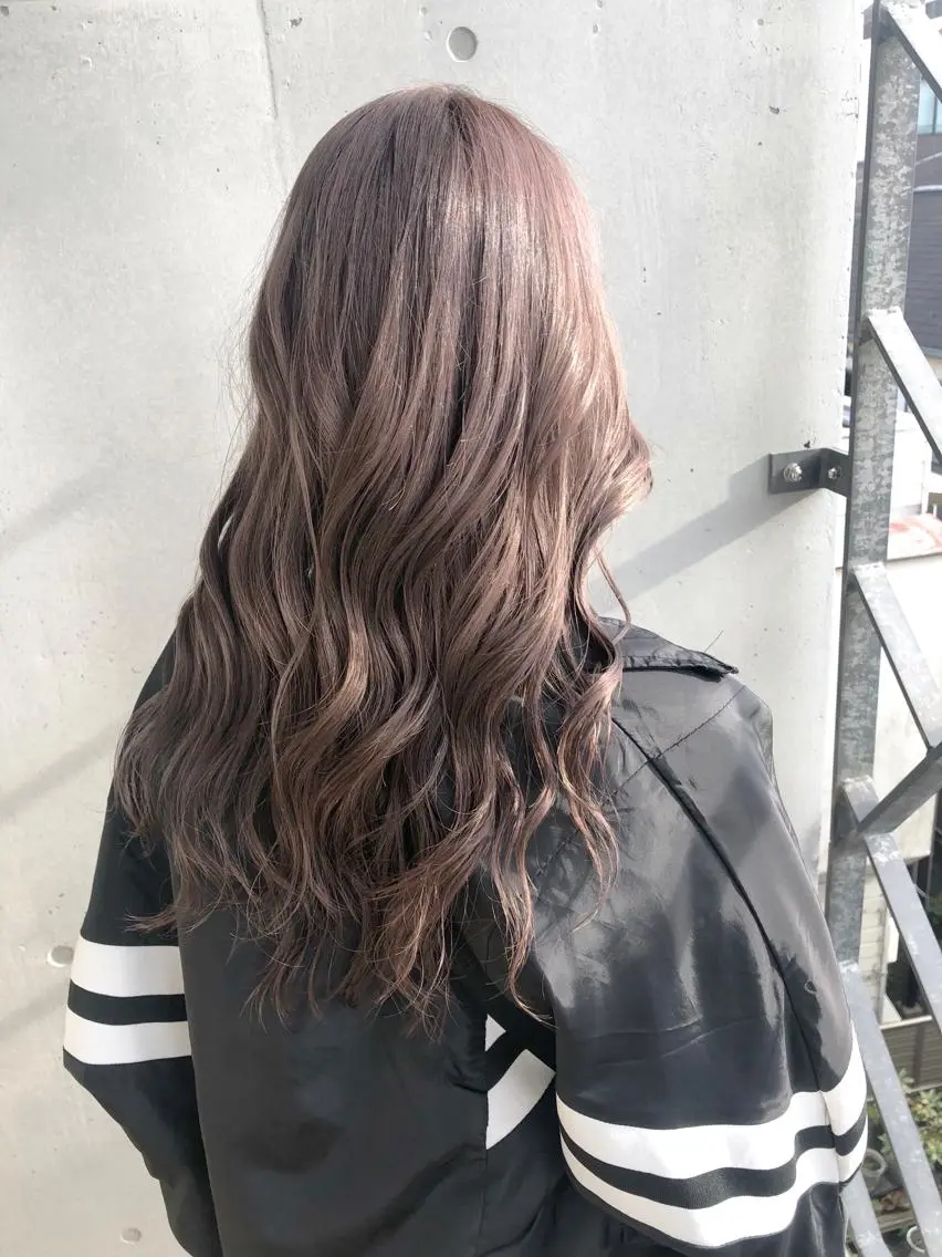 ロング カラー ヘアカラー トリートメント ☕️ベージュカラー 内藤光哉☕️のヘアスタイル