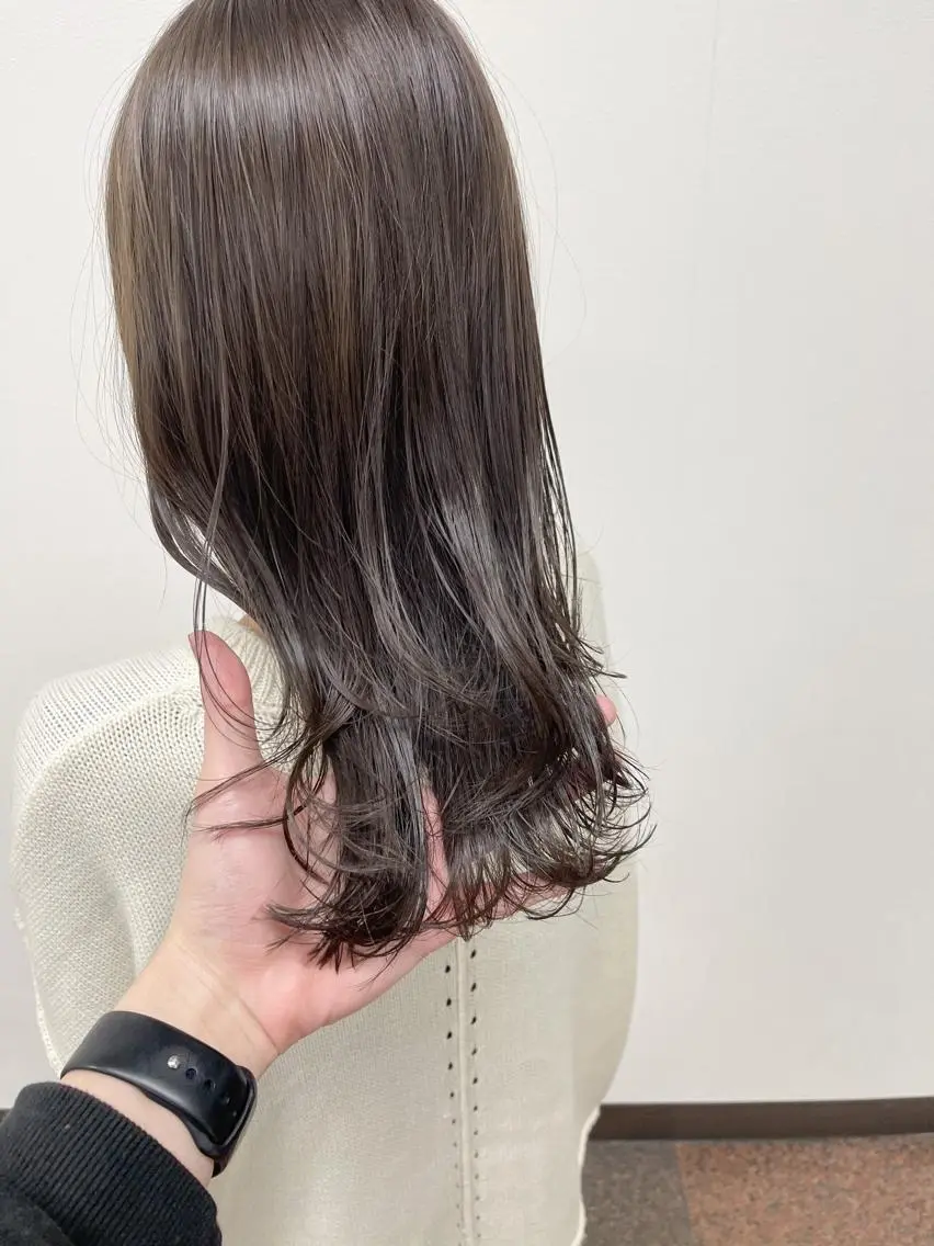 セミロング カット ヘアカラー トリートメント シンタニナオト /梅田茶屋町のヘアスタイル