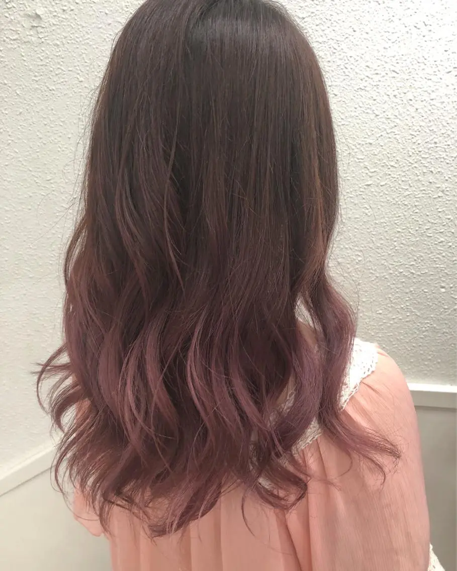 ロング カラー グラデーションカラー ピンクカラー カット ヘアカラー トリートメント 髪質改善/美髪矯 正ヤマモトハルキのヘアスタイル