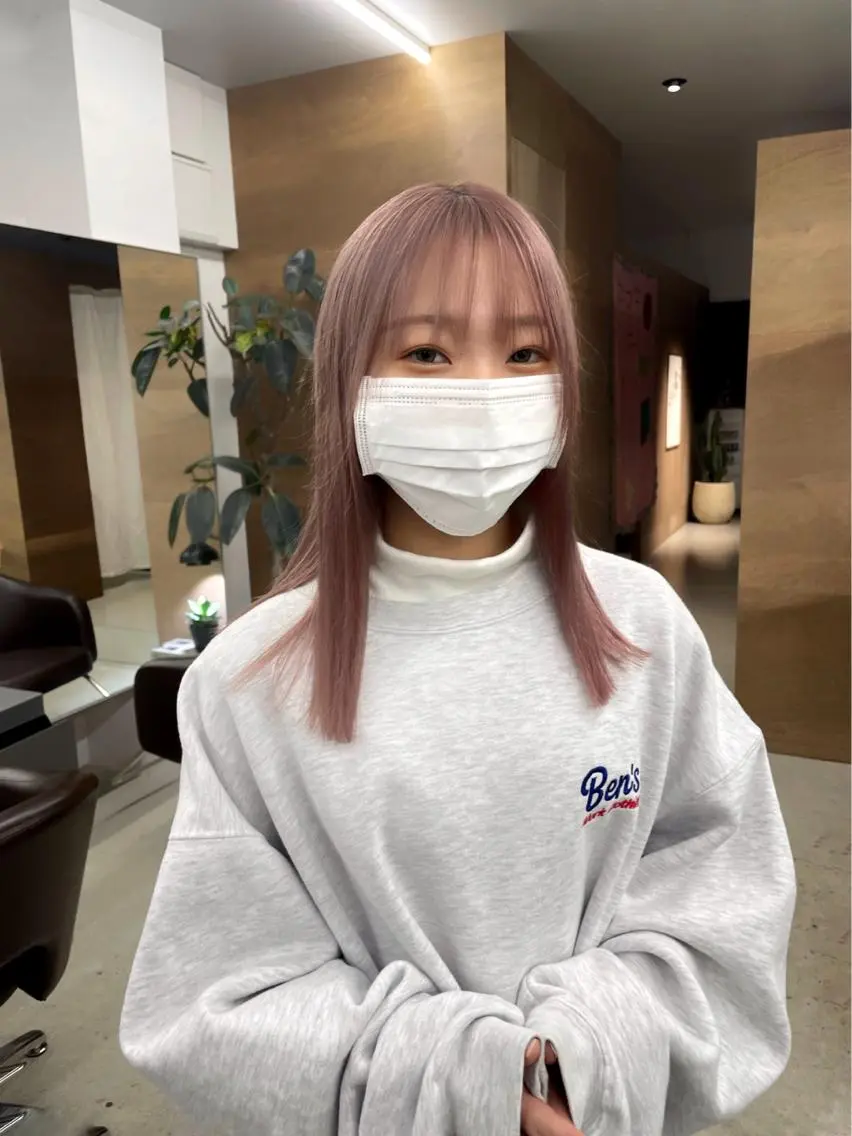 セミロング カラー ヘアカラー 関 京磨のヘアスタイル
