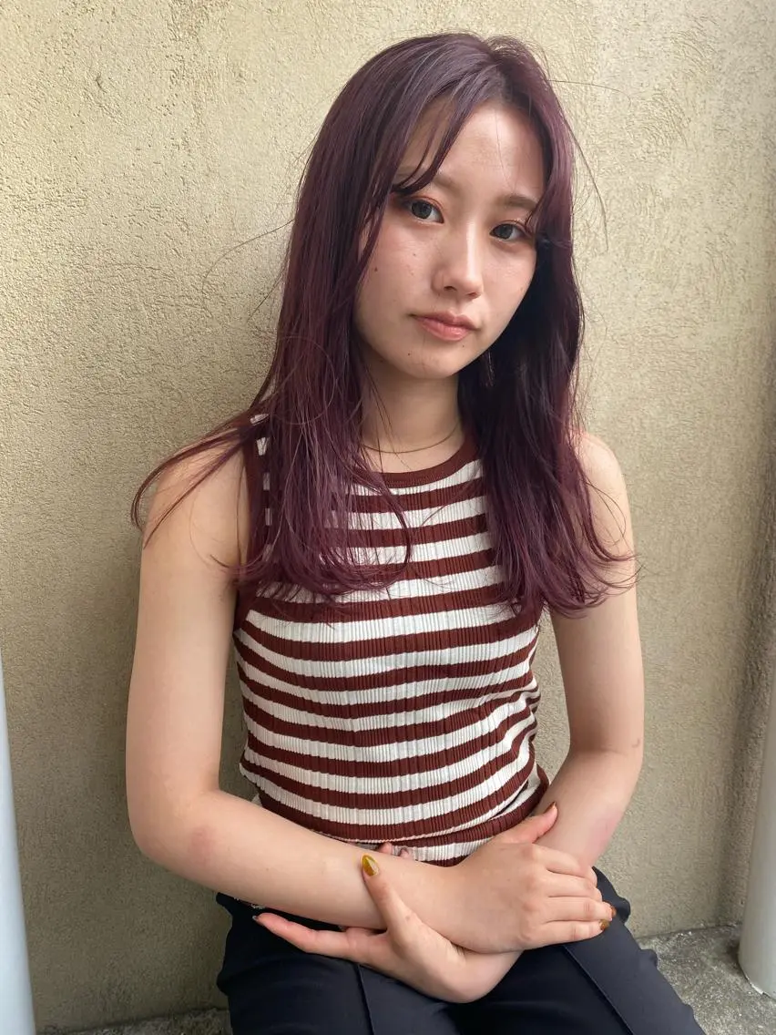 セミロング saya/似合わせ /透明感カラーのヘアスタイル