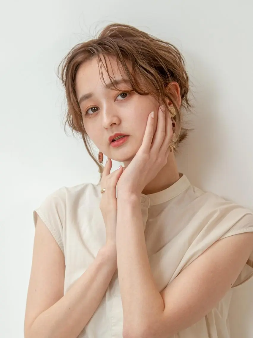 ショート 豊中駅3分eha レッスンモデルのヘアスタイル