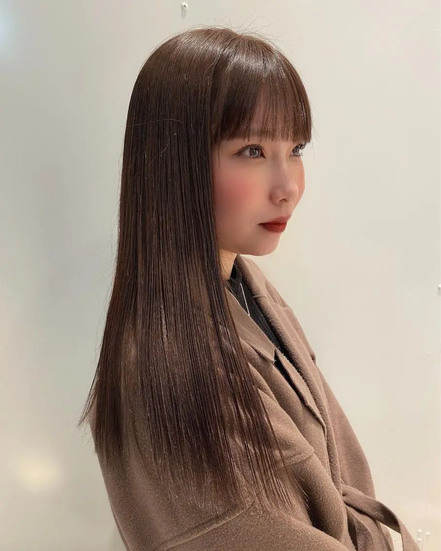 ロング カラー 堀切 舞のヘアスタイル