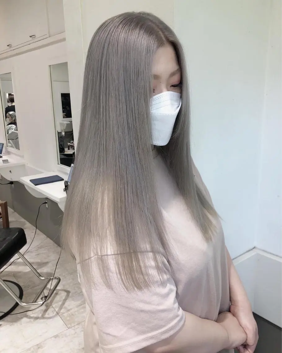 ロング カラー ヘアアレンジ ヘアカラー トリートメント GiseL天神カラー 髪質改善/ブリーチのヘアスタイル