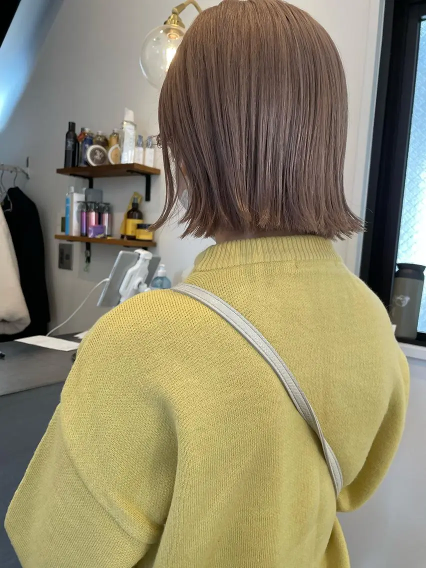 ショート カラー やまさきえりこ ニュアンスパーマのヘアスタイル