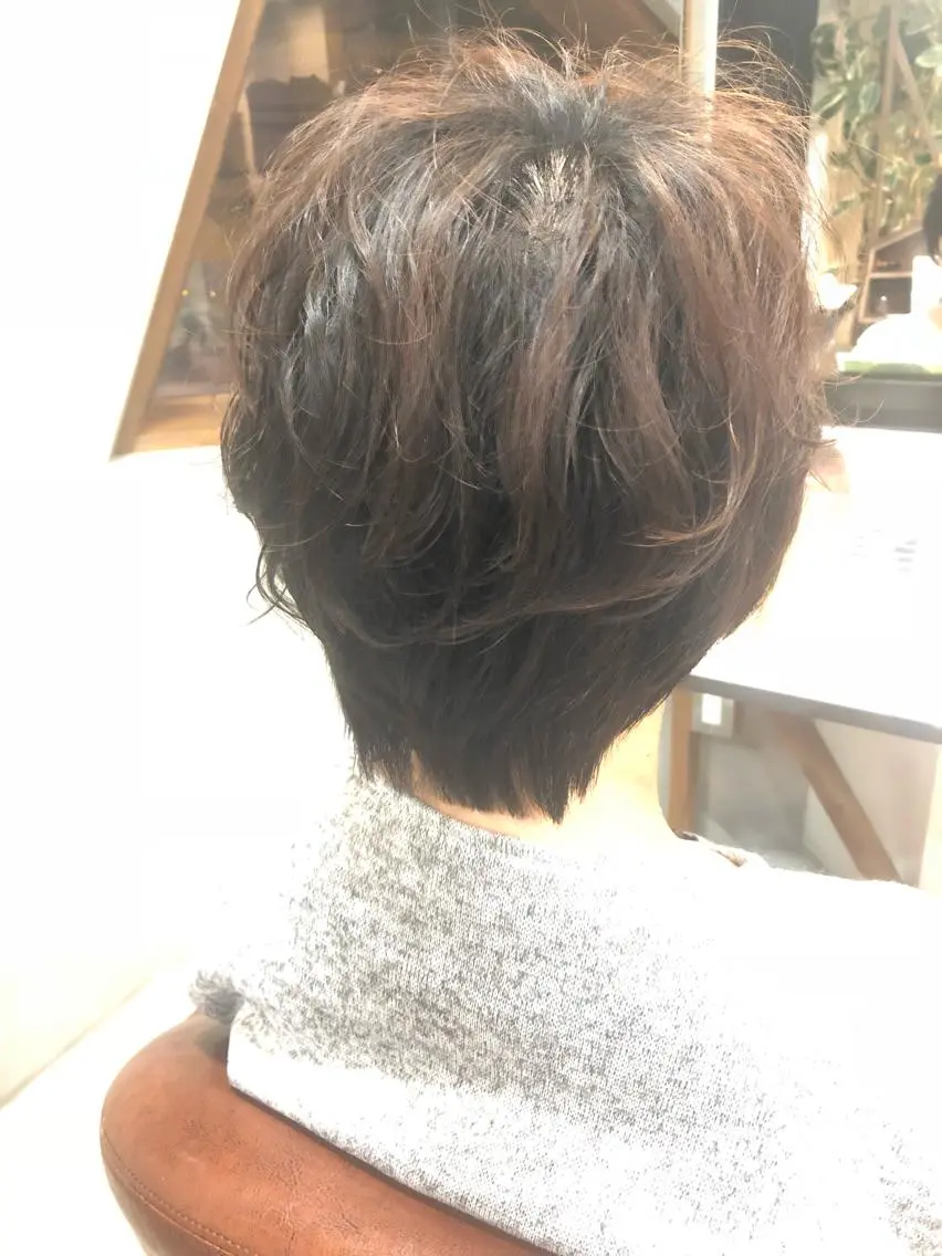 ショート パーマ ショートヘア 吉田 茉生のヘアスタイル