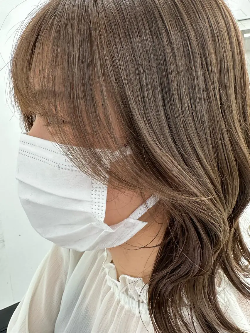 セミロング カラー レイヤーダブルカラー KYONのヘアスタイル