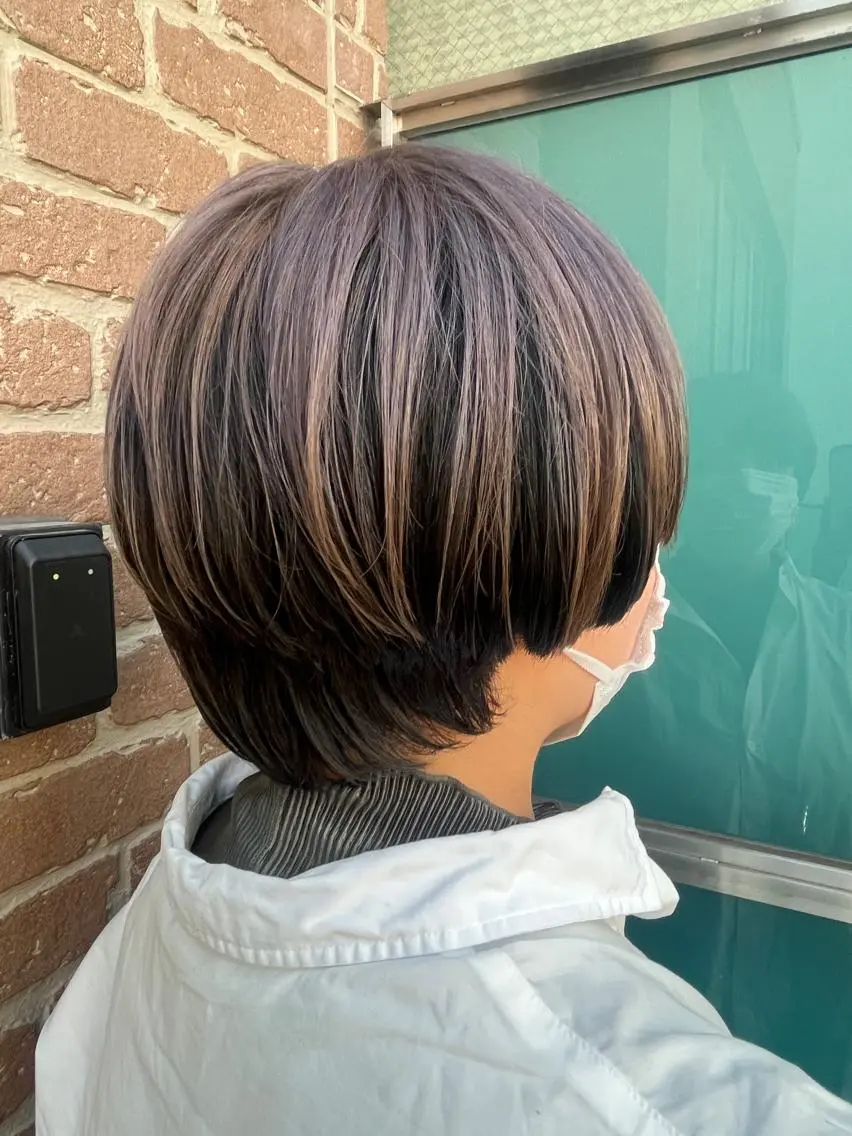 ショート カラー パーマ ヘアアレンジ メンズ キッズ ネイル マツエク・マツパ アイブロウ メンズブリーチ メンズハイライト メンズインナーカラー メンズ韓国風 ブリーチ ヘアカラー トリートメント 久木原 ゆりのヘアスタイル