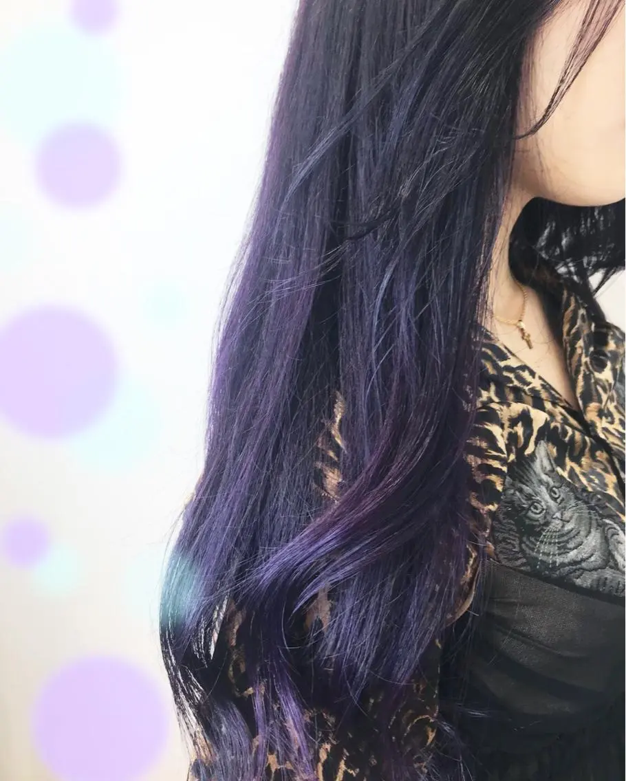 ミディアム カラー グラデーションカラー バイオレットカラー 新宿駅近♡個室 ♡関口三都季🌜のヘアスタイル