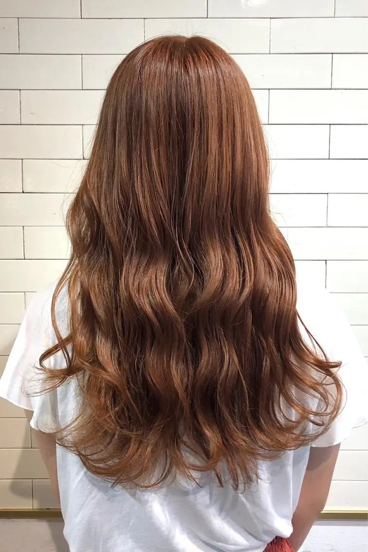 ロング カラー ヘアカラー トリートメント 髪質改善⌇透明感 カラー⌇川上葵のヘアスタイル