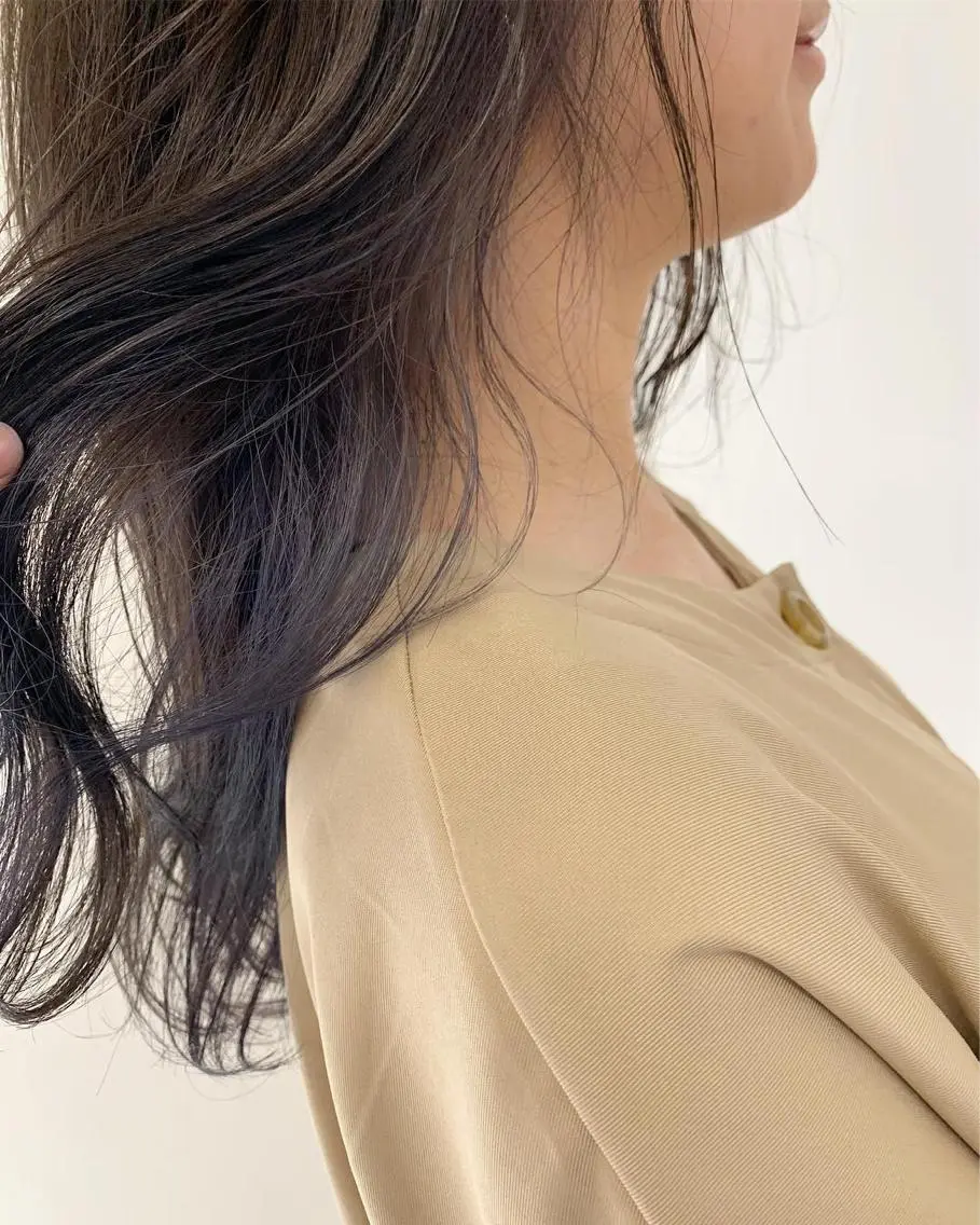 ロング カラー インナーカラー カット ヘアカラー 石井 静のヘアスタイル