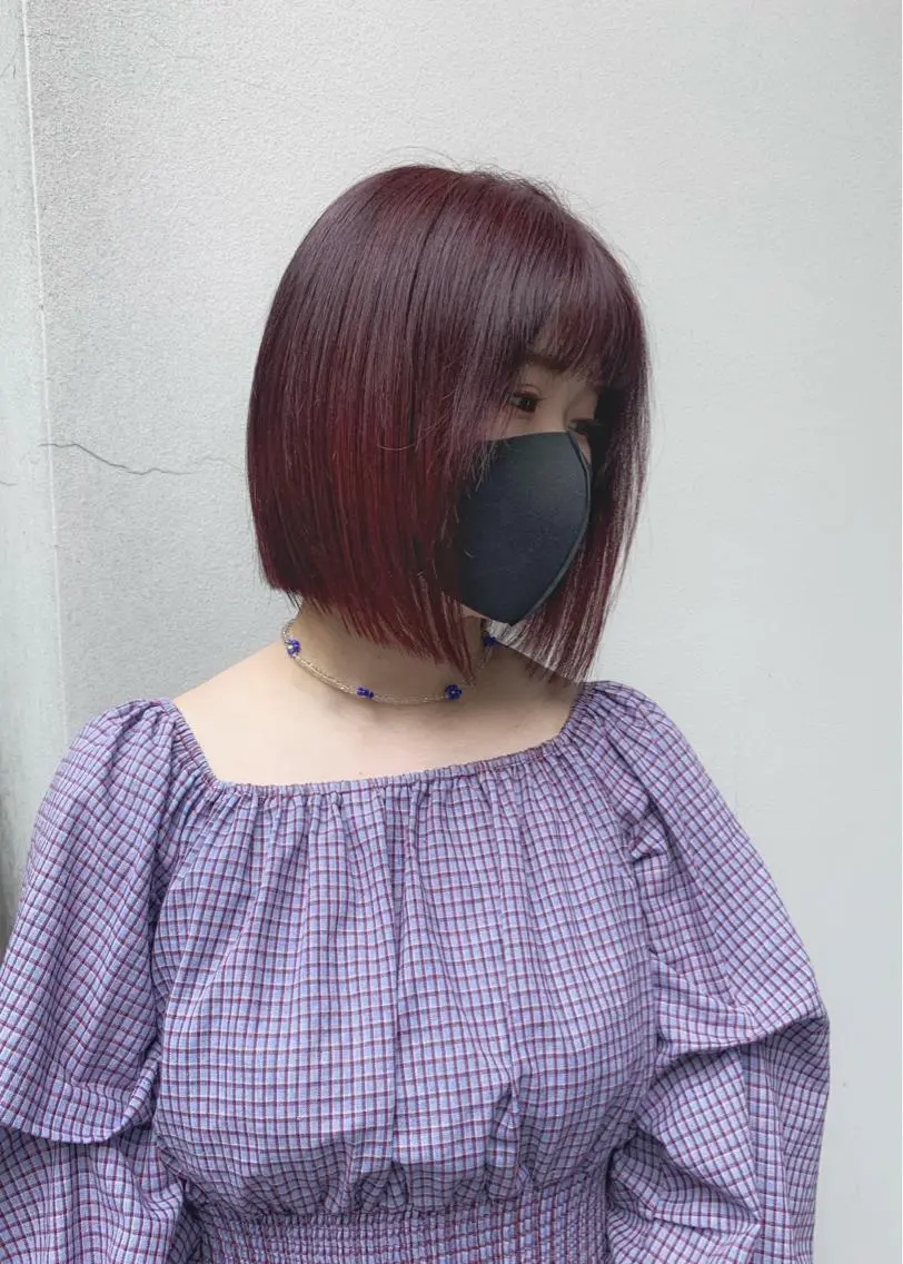 ショート カラー ラベンダーカラー ラベンダーピンク ピンクカラー カット ヘアカラー トリートメント 矢野 晃平のヘアスタイル