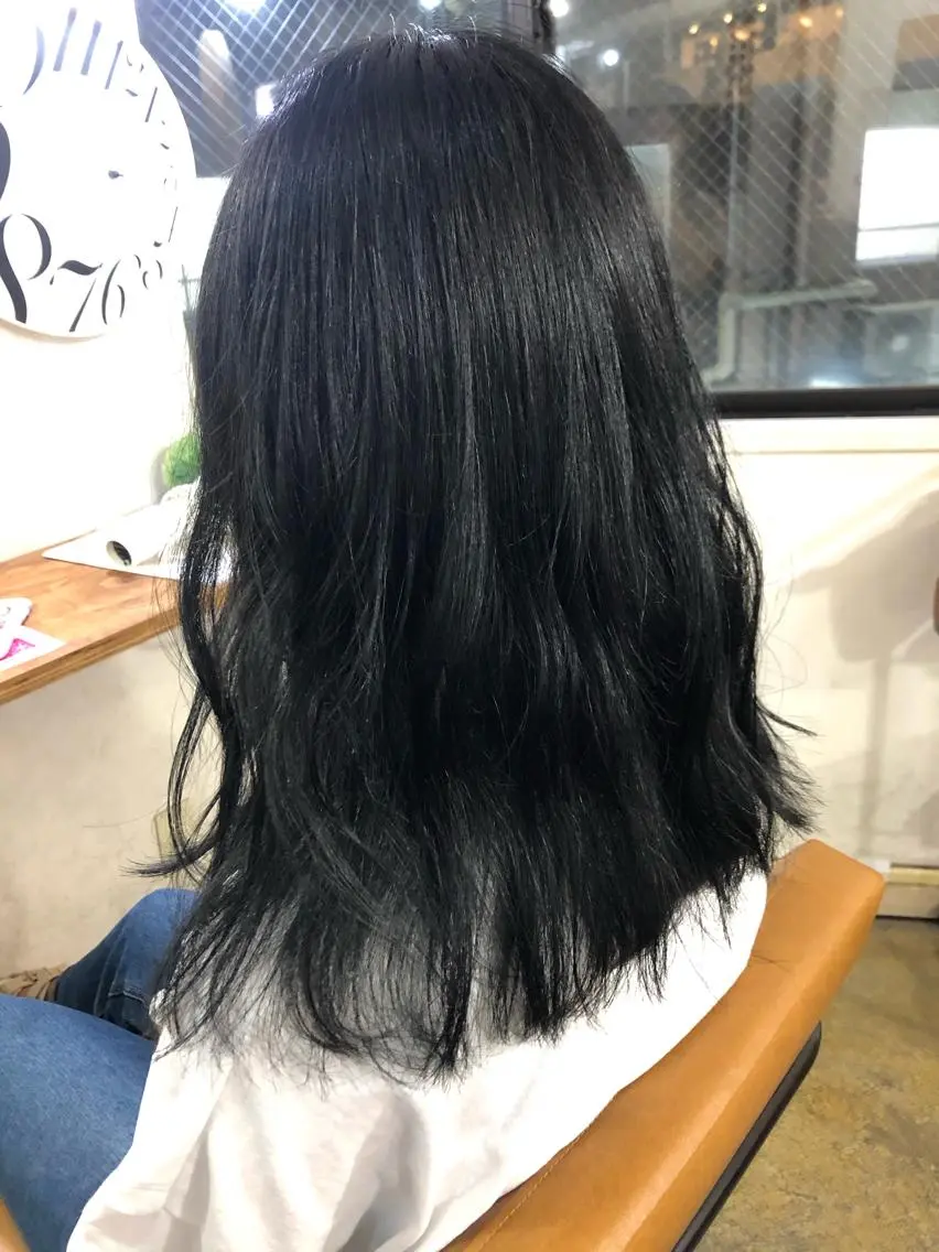 ロング カラー ブルーカラー 🌸髪質改善特化🌸 店長 ゆうやのヘアスタイル