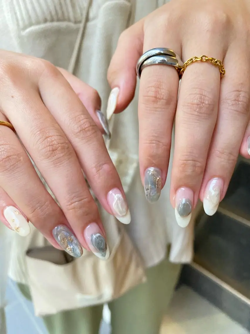 ネイル ハンドネイル 草加ニュアンスネイル 🌚hersのネイルデザイン