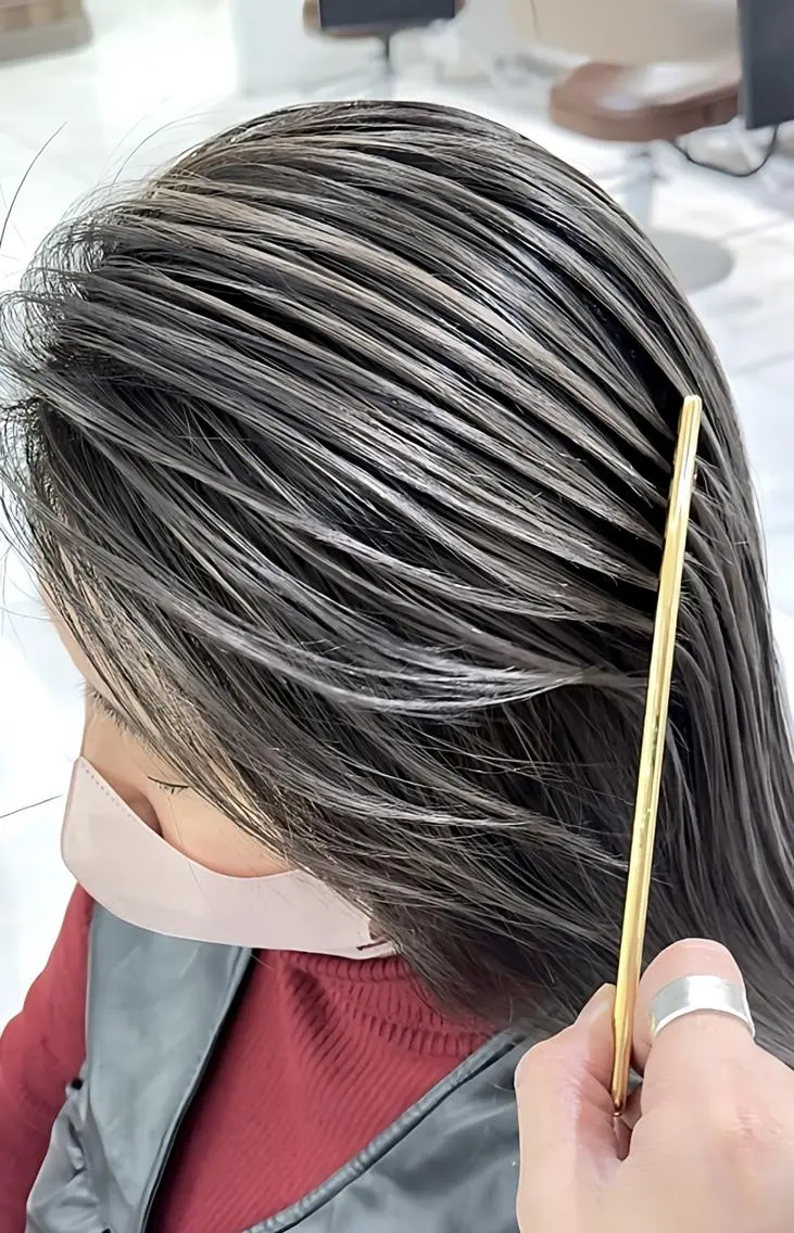 ロング カラー バレイヤージュ 髪質改善 レイヤーカット ヘアカラー トリートメント 大宮/バレイヤージュ 髪質改善/澤田隆誠のヘアスタイル