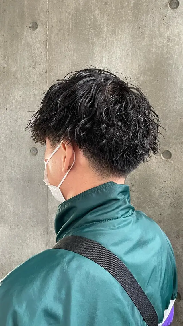 パーマ メンズ もりたみかこ 美容師お休み中のヘアスタイル