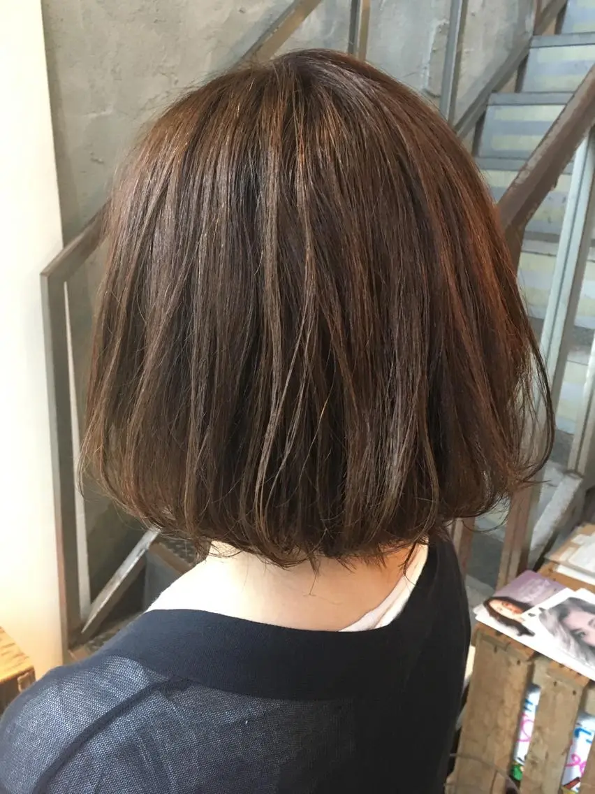 ショート カラー グレージュ ハイライトカラー ハイライト 鎌田卓也/髪質改善 /透明感カラーのヘアスタイル