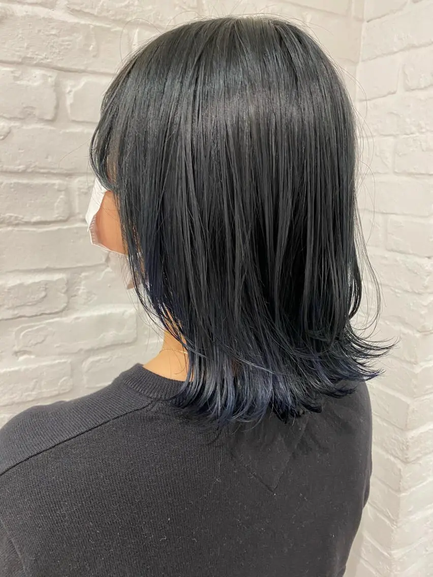 ミディアム カット ヘアカラー トリートメント 🍀透明感抜群🍀/ ハイトーンカラーのヘアスタイル