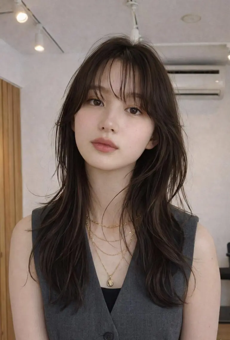 セミロング パーマ カット ヘアカラー トリートメント レイヤー/パーマ 透明感カラー倉持弘人のヘアスタイル