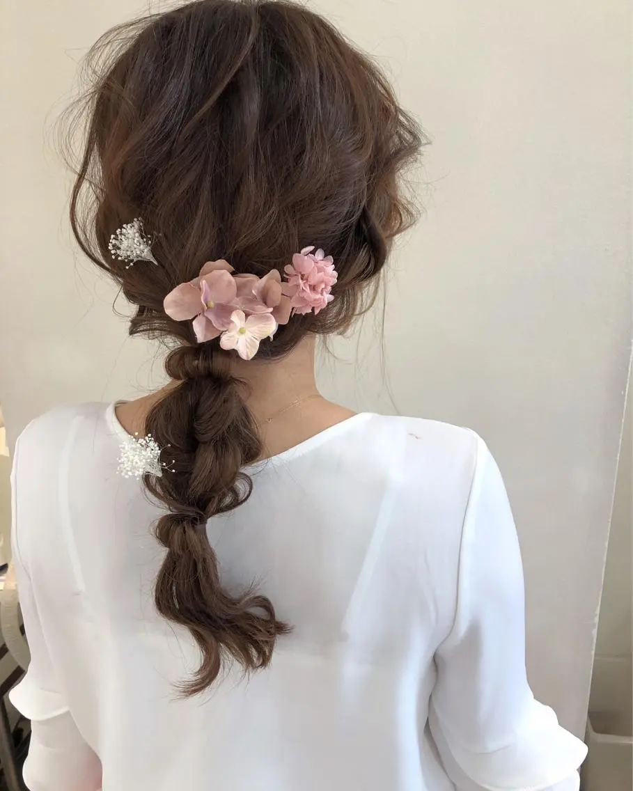 ロング ヘアアレンジ 結婚式・ブライダル 柳澤 興輝のヘアスタイル