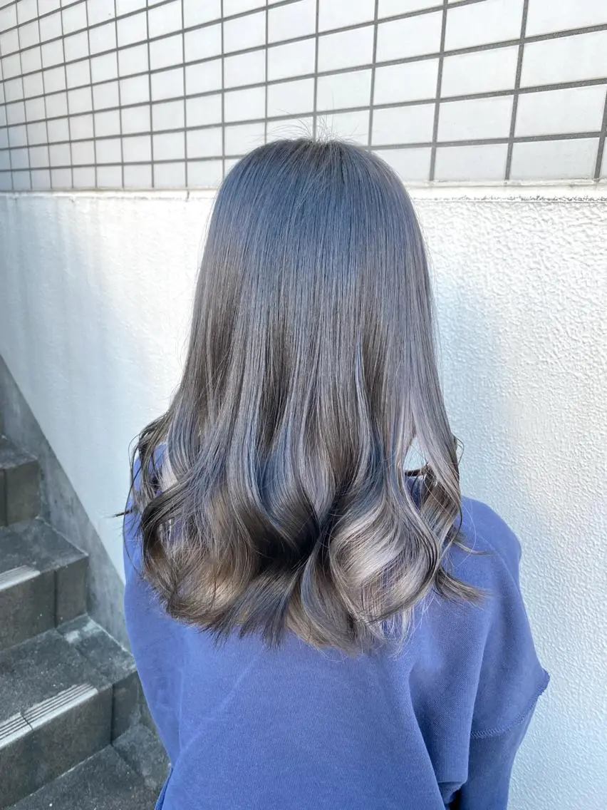 ミディアム カラー エフェクトブリーチ 🌟前澤啓太朗のヘアスタイル