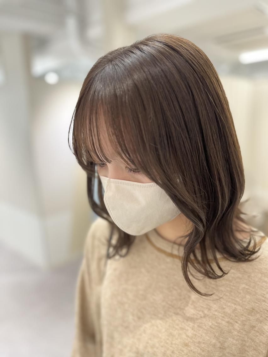 セミロング 髪質改善/パーマ/ 暖色カラー❤Reiのヘアスタイル