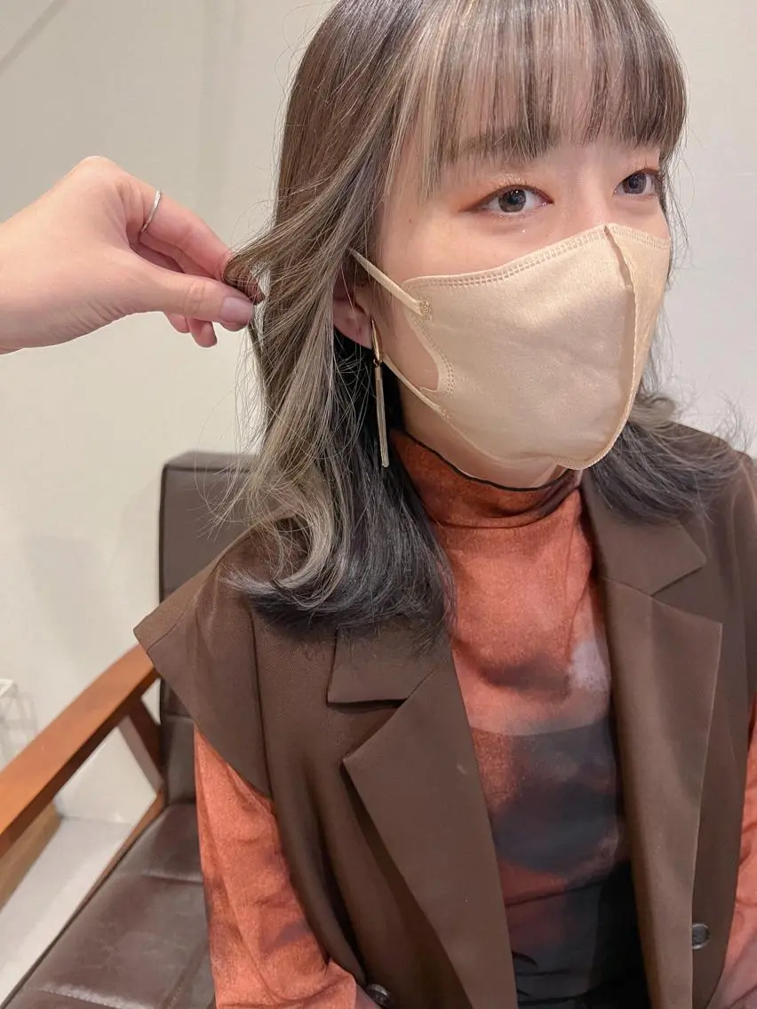 ミディアム カラー カラーパティシエ facce🌼ikoのヘアスタイル