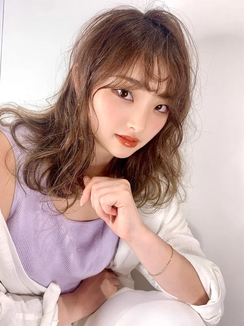 ミディアム ヘアアレンジ TAKAHASHI LEAPSのヘアスタイル