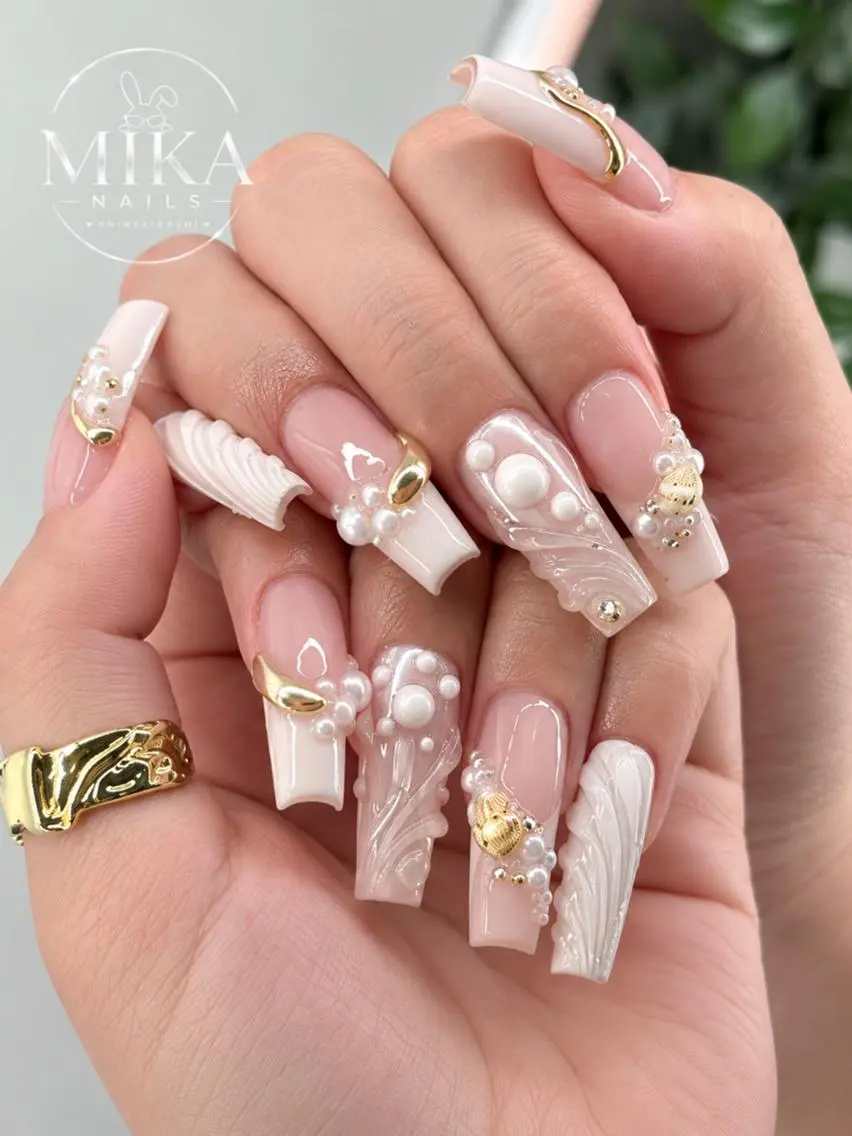 ネイル アートネイル チークネイル ドット フットネイル フレンチネイル ハンドネイル 🌷Luna Mika🌷のネイルデザイン