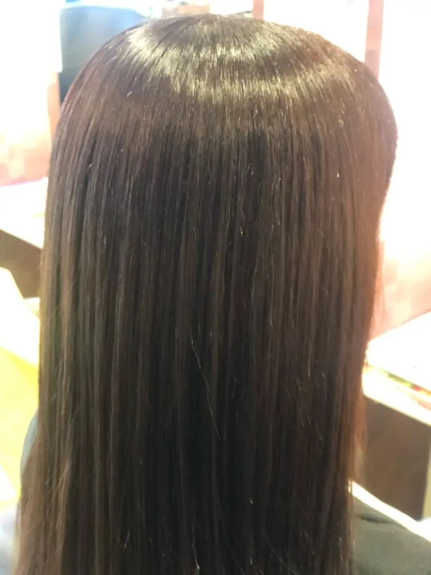 ロング アッシュ 髪質改善 トリートメント 織田 英之のヘアスタイル