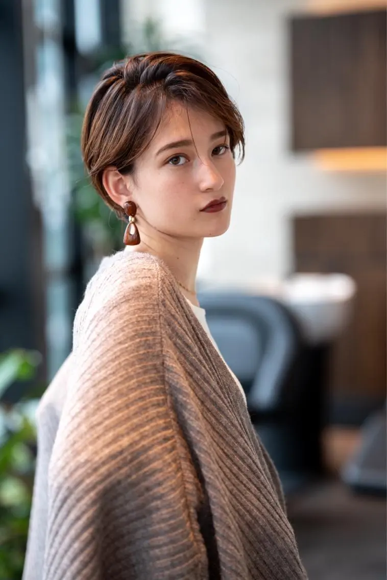 ショート カラー カット ヘアカラー トリートメント 🉐レイヤー/塩見 弘樹🉐渋谷のヘアスタイル