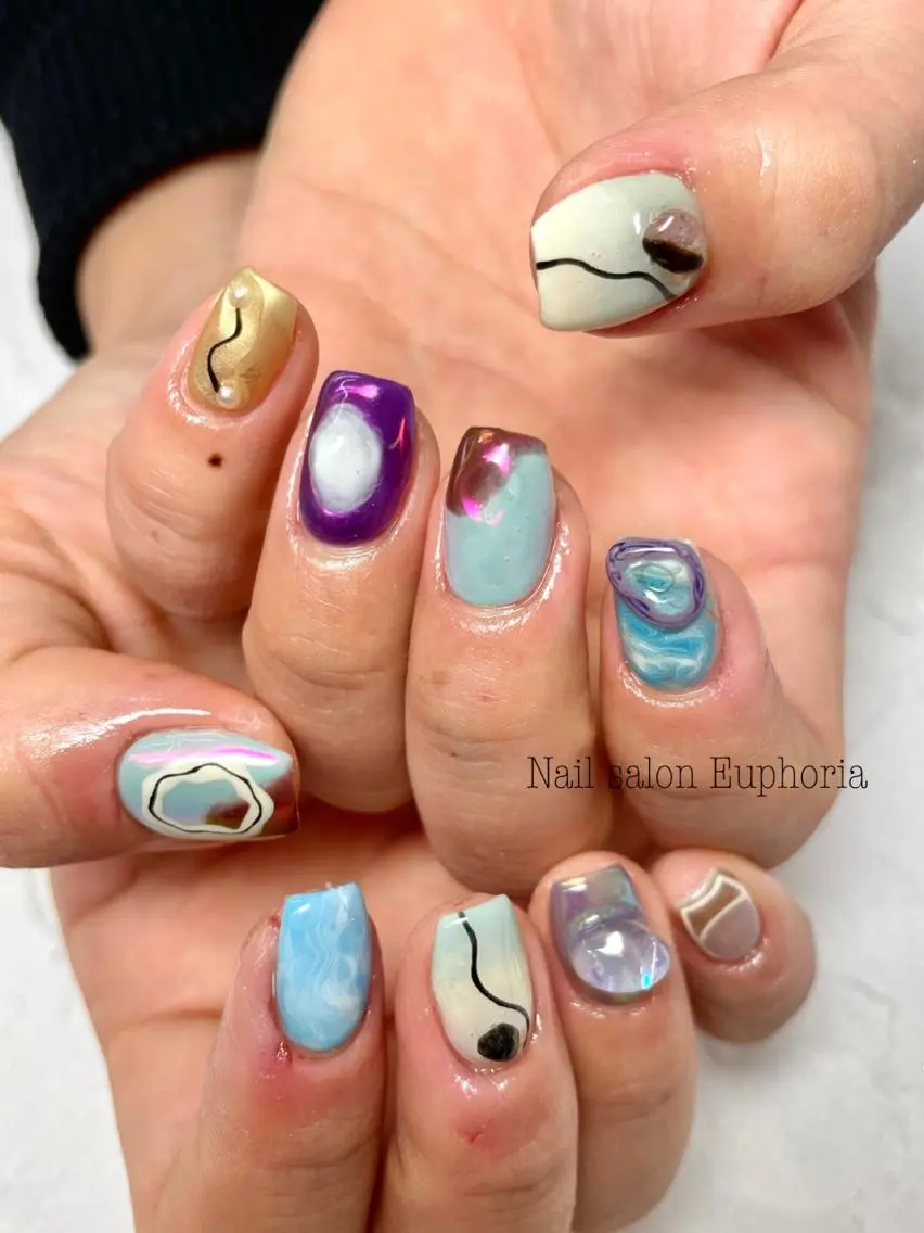 ネイル Nail salon Euphoriaのネイルデザイン