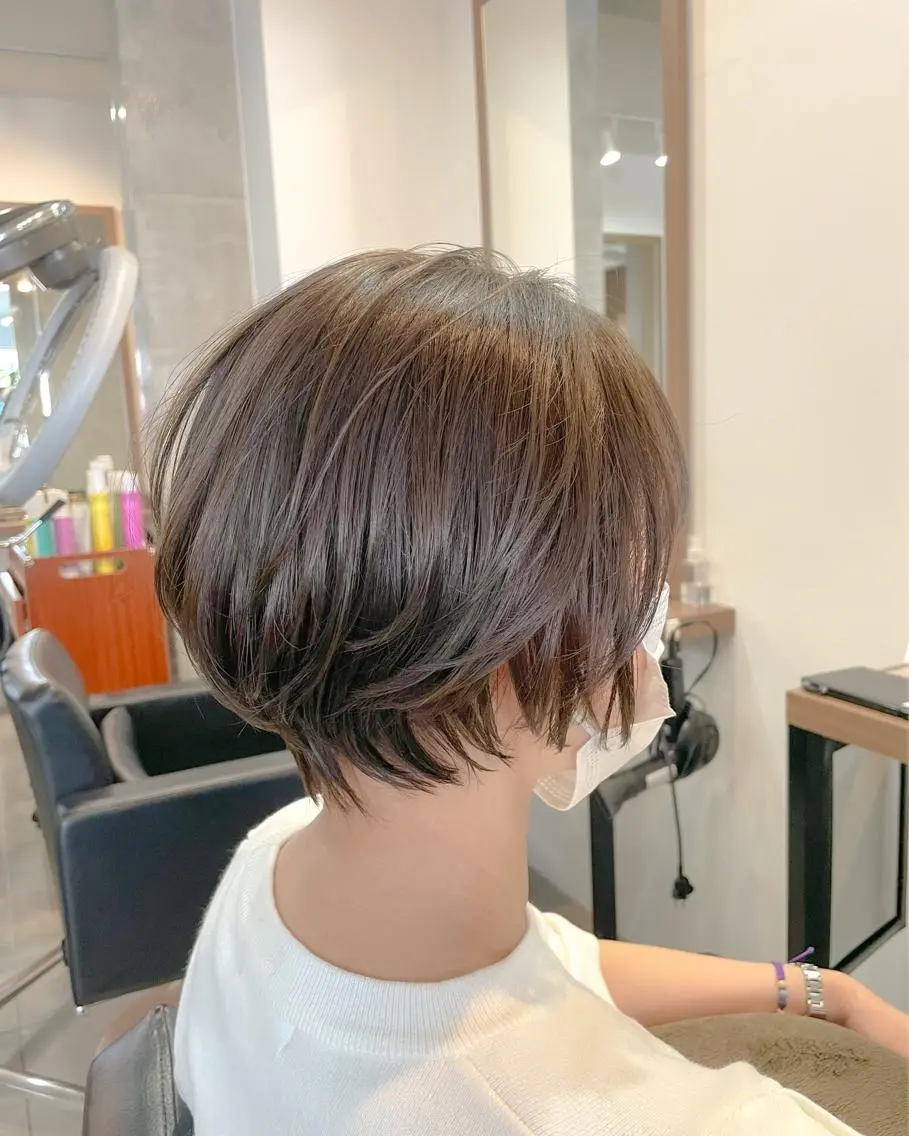 ショート 縮毛矯正 坂田 椋のヘアスタイル