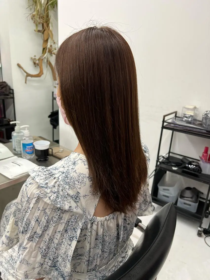 ミディアム ヘアカラー ロン毛美容師 タイチ👽のヘアスタイル