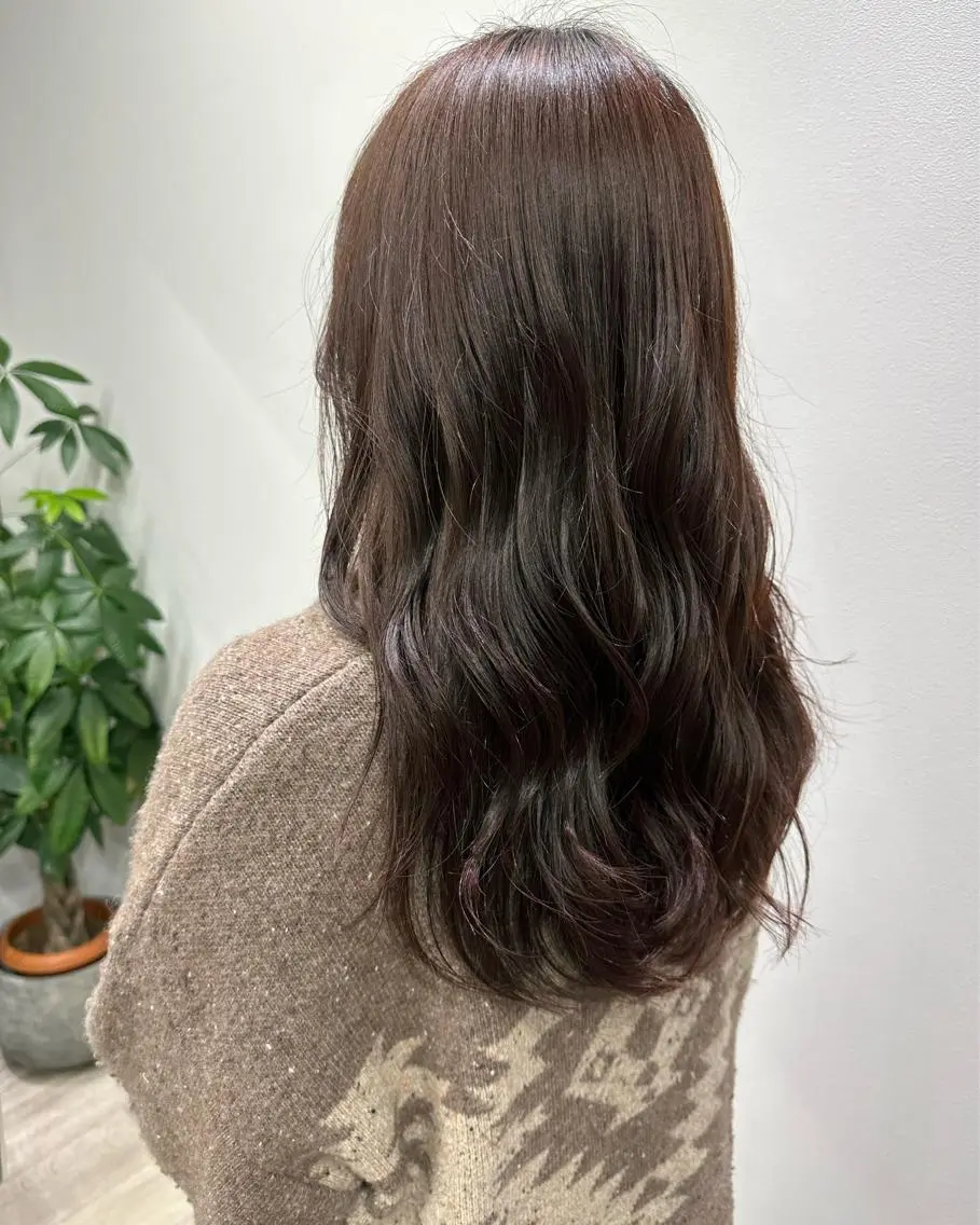 ロング カット ヘアカラー トリートメント 山本 菜月のヘアスタイル