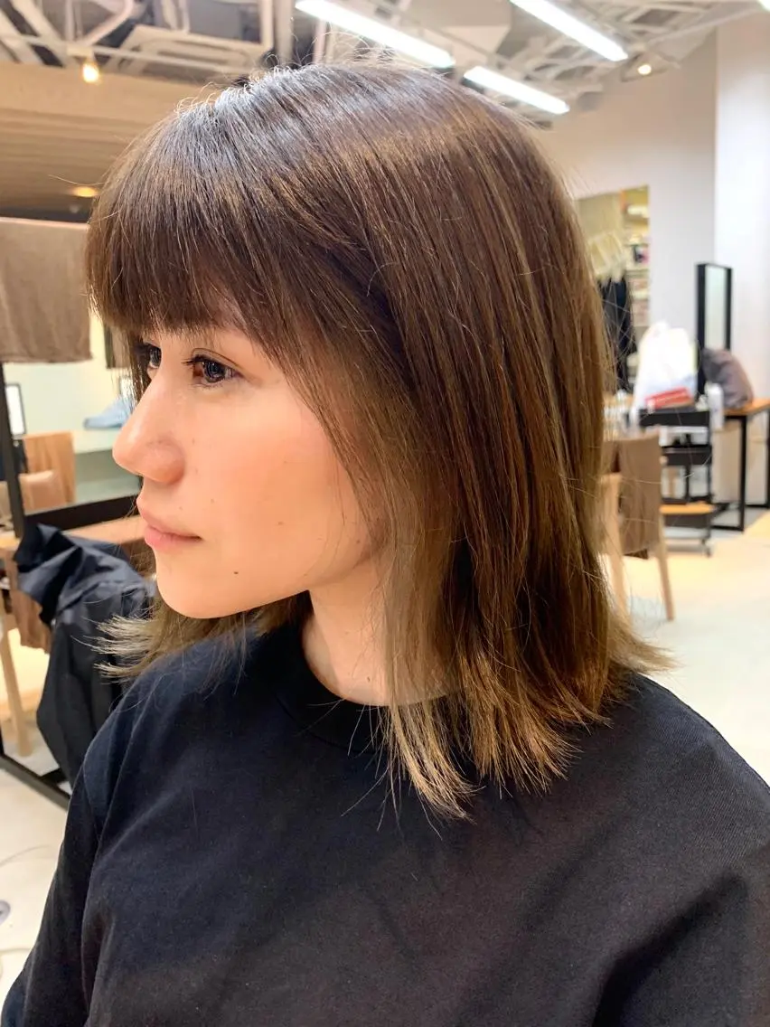 ミディアム カラー 似合わせショート×透 明感/やじまたかしのヘアスタイル