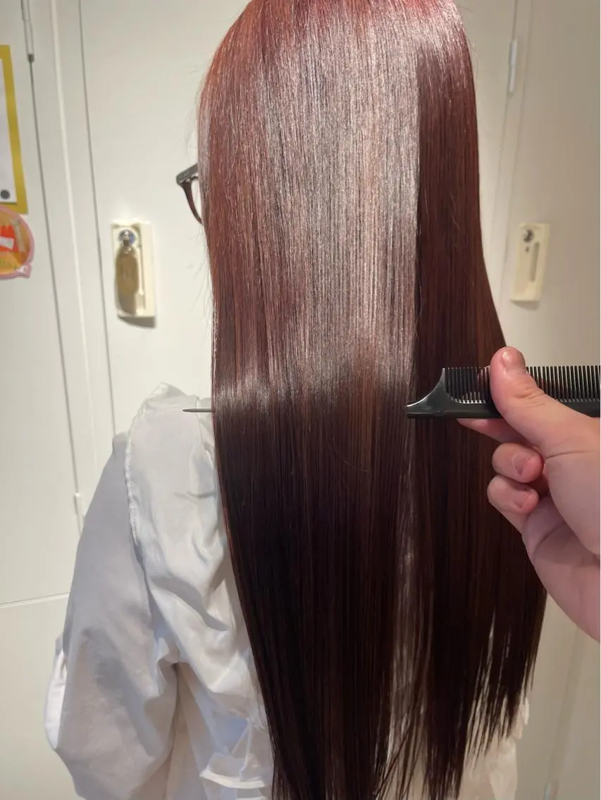 ロング カラー ヘアアレンジ 髪質改善 トリートメント 白髪ぼかし 🔥イワイコウキのヘアスタイル