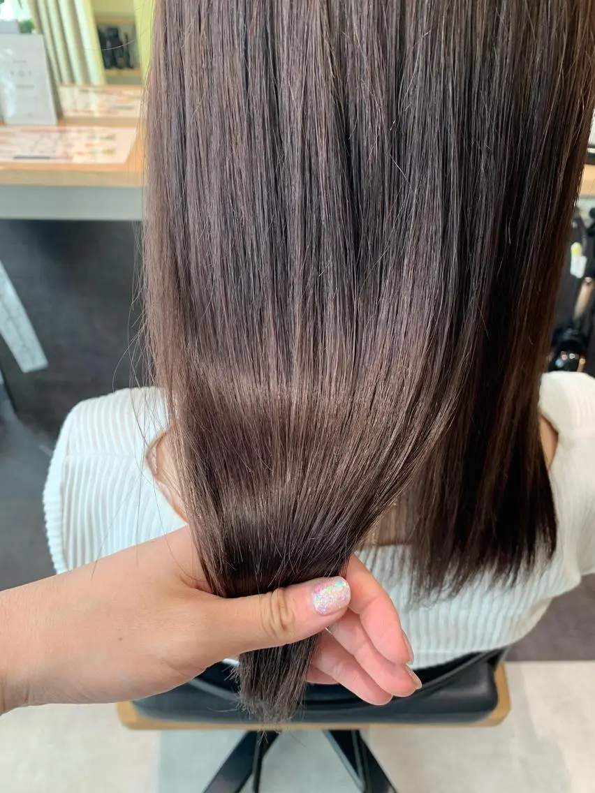 ミディアム カラー ベージュカラー ラベンダーカラー ラベンダーベージュ hubhair レイヤー/透明感のヘアスタイル