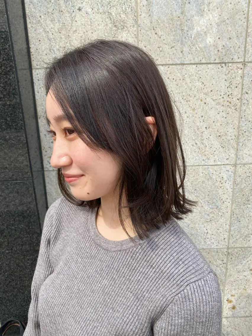 ミディアム カラー 鈴木 悠史のヘアスタイル