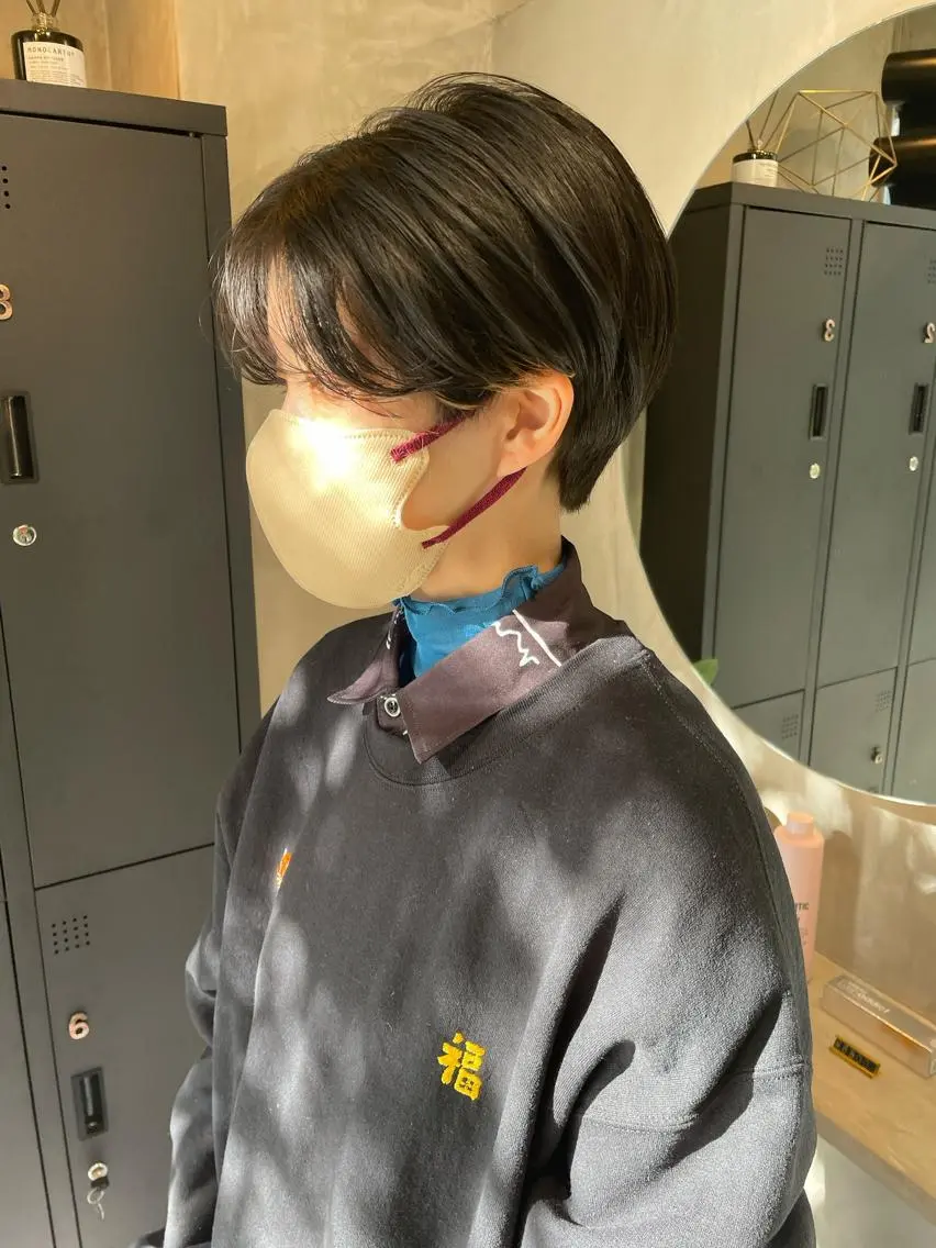 ショート カット ヘアカラー ヤマモト マイのヘアスタイル