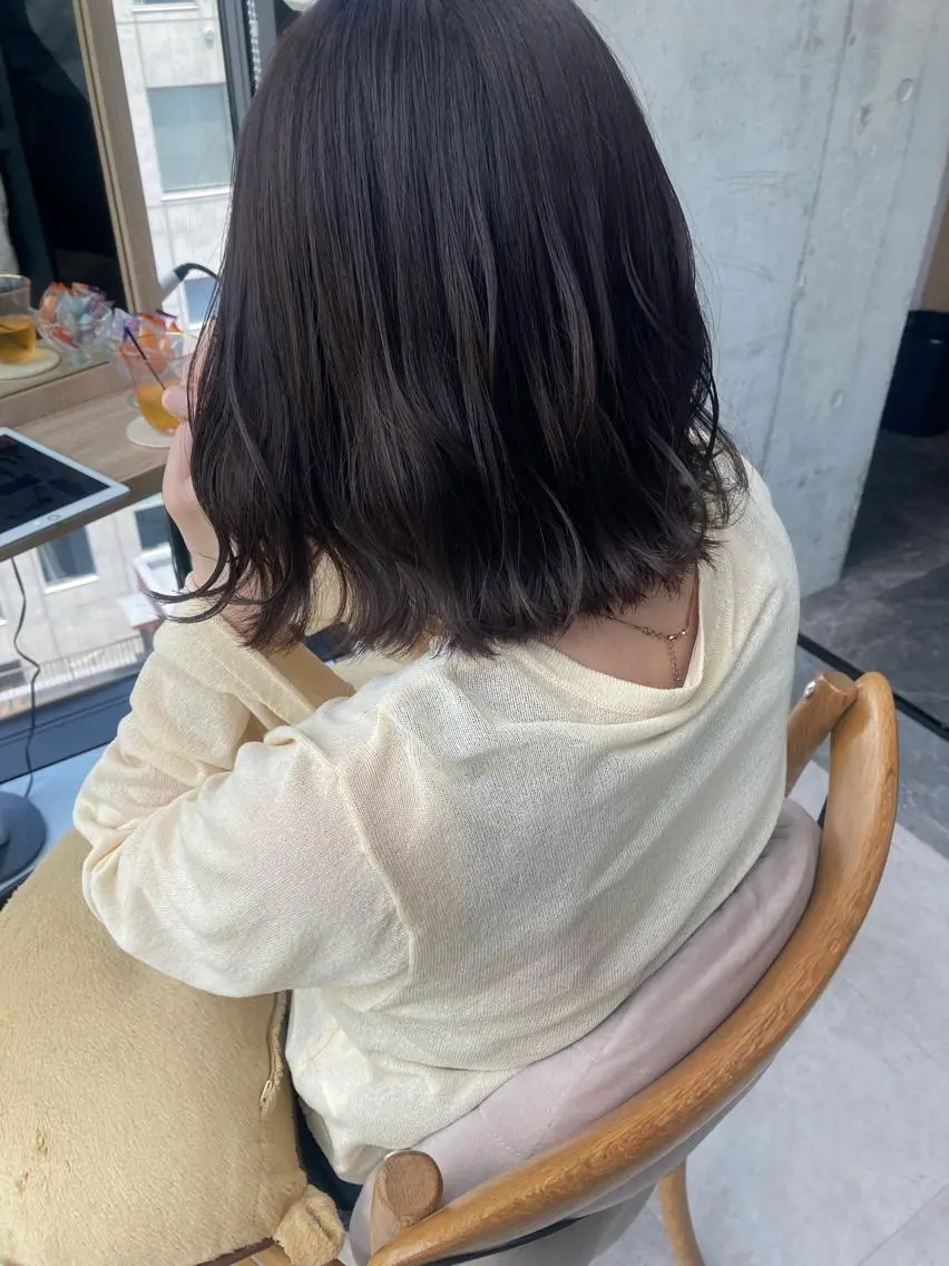 ショート ✨色持ちの良い艶 カラー✨蟹江真世のヘアスタイル
