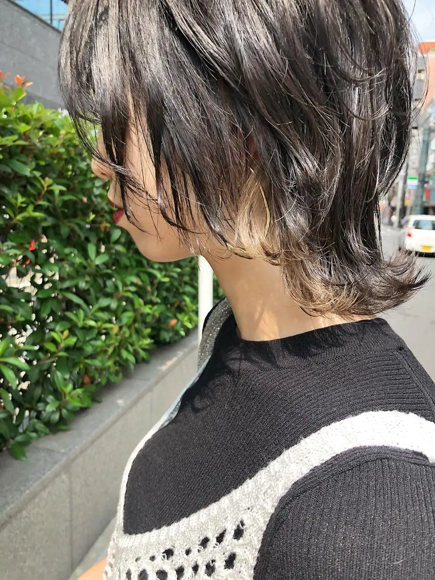 ショート カラー メンズパーマ メンズ特化ryoのヘアスタイル