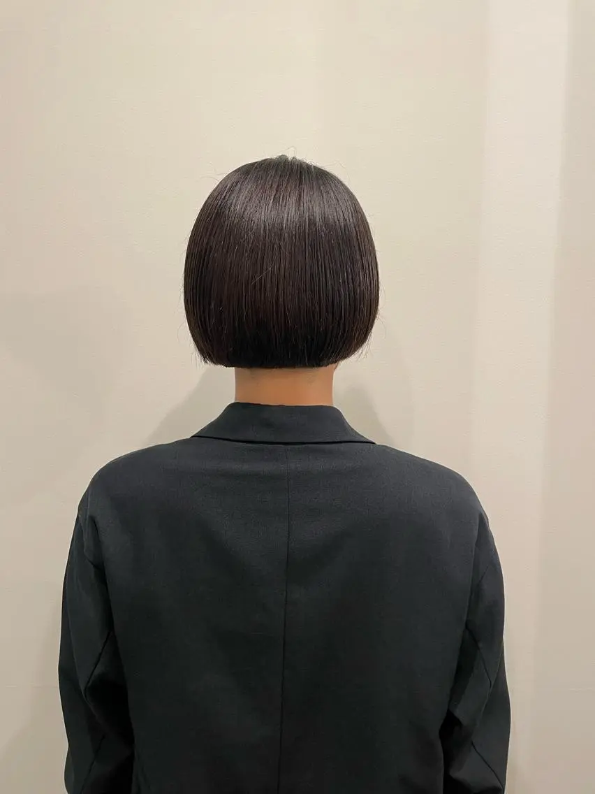 ショート カラー ボブ ショートヘア 渋谷 留菜のヘアスタイル