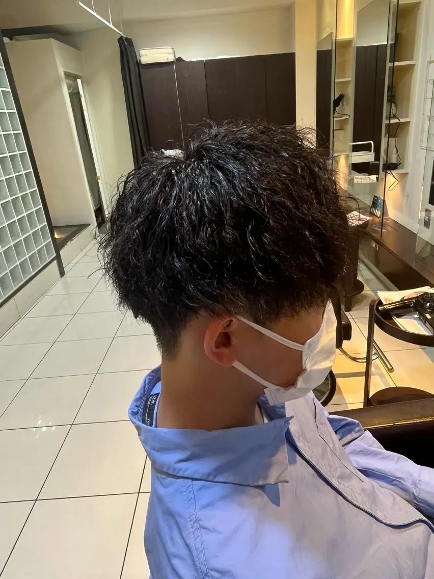パーマ メンズ カット パーマ カ レラのヘアスタイル