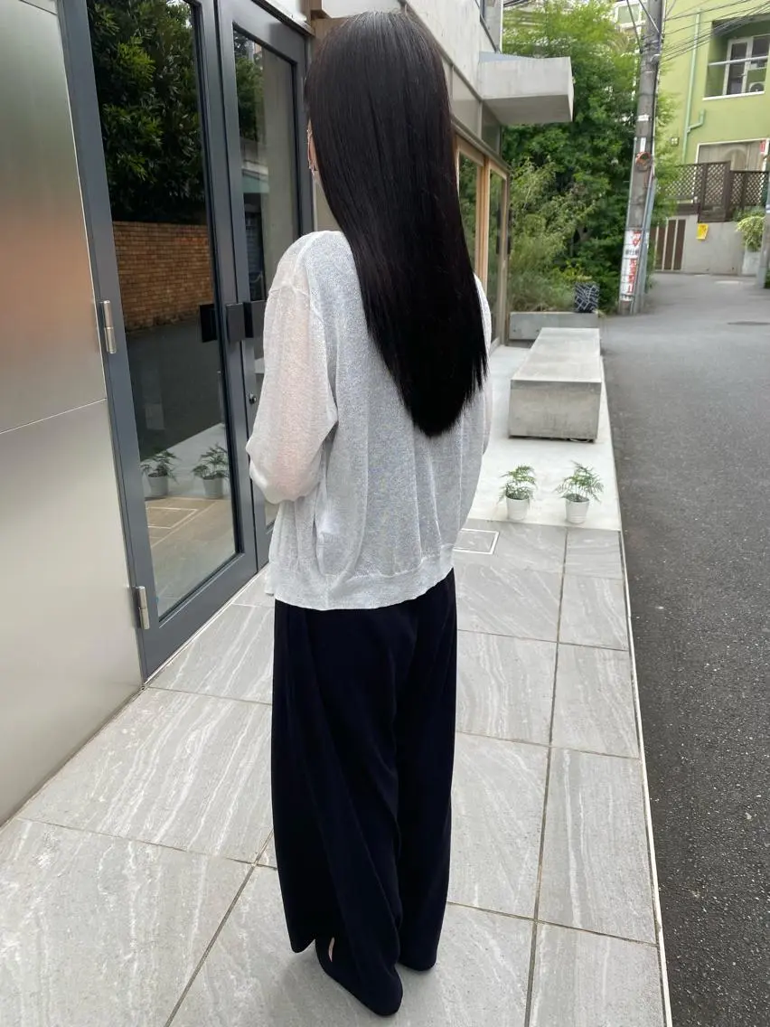 ロング カラー バレイヤージュ ベージュカラー ブリーチ ケアブリーチ 透明感カラー カット 縮毛矯正 トリートメント opus 店長大和 レイヤー/赤み消しのヘアスタイル