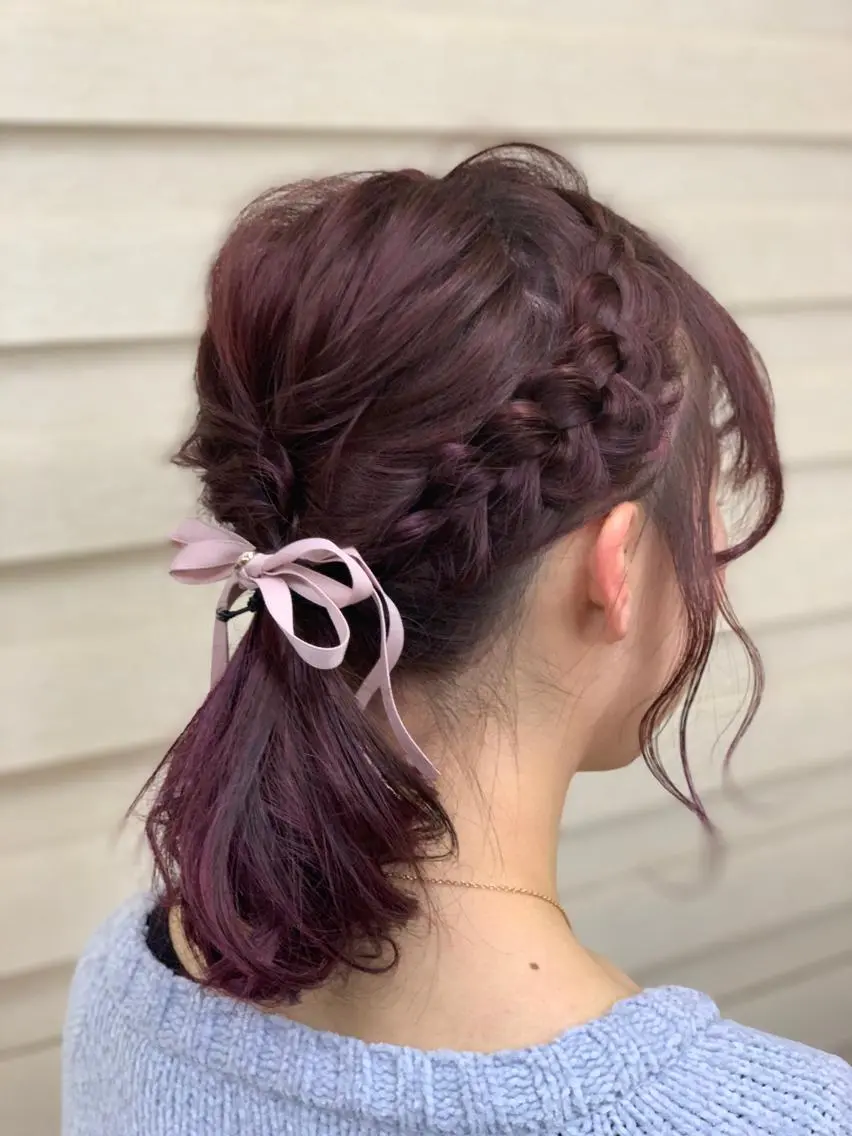セミロング ヘアカラー トリートメント パーマスタジオ グレイス はやとのヘアスタイル