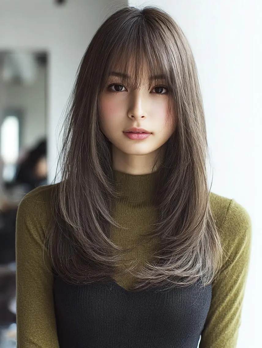 ミディアム 🍒暖色×ハイトーン ×デザイン✨まなりのヘアスタイル