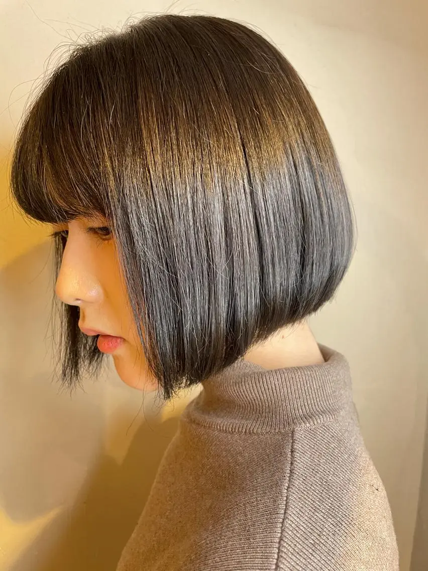 ショート ボブ 鎌田 愛のヘアスタイル